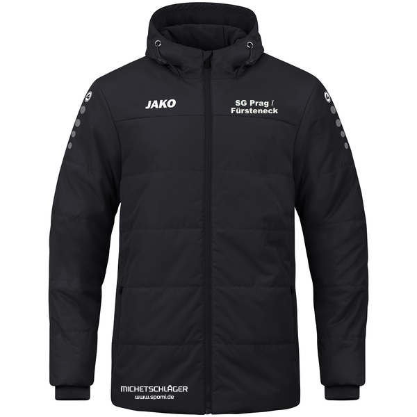 JAKO Coachjacke Team mit Kapuze schwarz